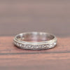 Vintage Diamond and Milgrain Wedding Band