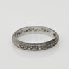 Vintage Diamond and Milgrain Wedding Band