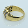 2.75ctw Tapered Baguette and Round Brilliant Diamond 18K Gold Cocktail Ring