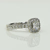 Neil Lane 1.3ct Cushion Cut Diamond 14k White Gold Halo Engagement Ring