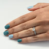 0.91ct Cushion Cut E SI2 Diamond Wedding Set Platinum Engagement Ring w GIA