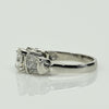 1.93ctw Asscher Cut G VS1 Diamond Platinum Baguette Engagement Ring w GIA