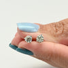 1.2ctw Round Brilliant J VS Diamond Martini Stud 14k White Gold Earrings