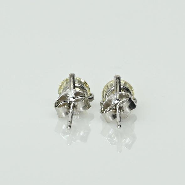 1.2ctw Round Brilliant J VS Diamond Martini Stud 14k White Gold Earrings