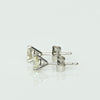 0.80ctw Round Brilliant J I1 Diamond Martini Stud 14k White Gold Earrings