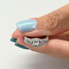 Princess Cut 0.50ct F VVS GIA Diamond Engagement Ring 14k White Gold Wedding Set