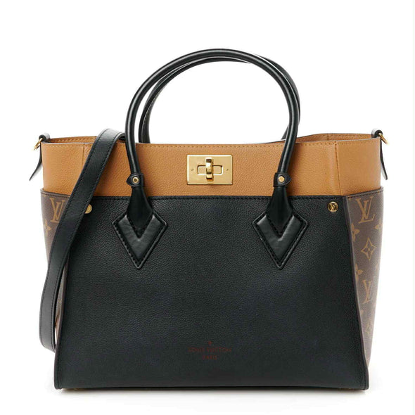 Louis Vuitton Calfskin Monogram On My Side Greige