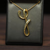 Elsa Peretti for Tiffany & Co. Alphabet Letter 18K Gold Initial "Y" Pendant