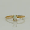 Vintage Opal Solitaire Ring Yellow Gold