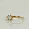 Vintage Opal Solitaire Ring Yellow Gold