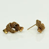 Tiffany Co. Vintage Love Knot 14K Yellow Gold Stud Earrings