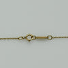 Vintage Tiffany & Co. Cupid's Arrow Puff Heart Pearl 18k Gold Necklace 1994