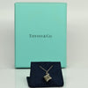 Tiffany Co. Atlas Cube Roman Numeral 925 Sterling Silver Necklace