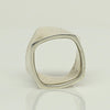 Tiffany & Co. Frank Gehry Wide Torque Square Band Sterling Silver Ring Size 5