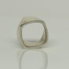 Tiffany & Co. Frank Gehry Wide Torque Square Band Sterling Silver Ring Size 5