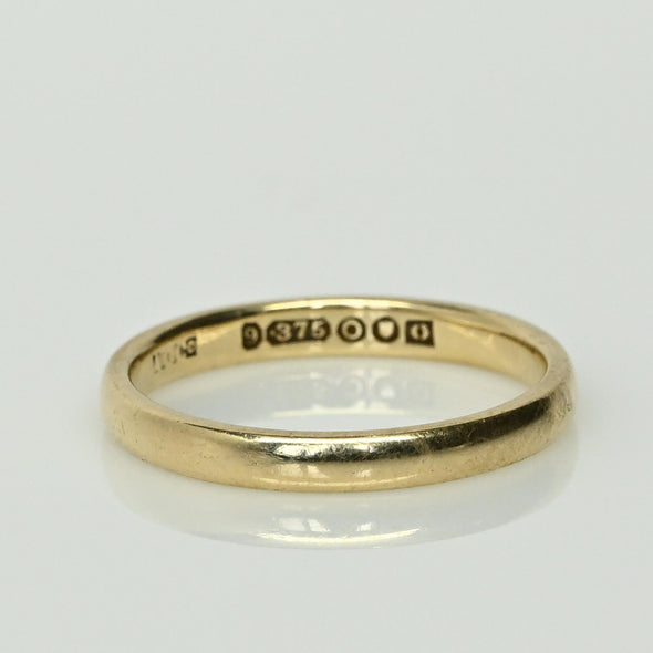 Albion Craft Co 9k Yellow Gold Band 1949 London UK