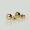 7mm 14K Yellow Gold Ball Stud Earrings