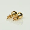 7mm 14K Yellow Gold Ball Stud Earrings