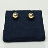7mm 14K Yellow Gold Ball Stud Earrings
