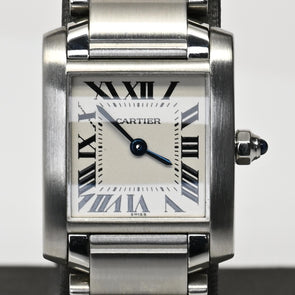 Cartier Tank Française 2384 Stainless Steel Ladies Watch
