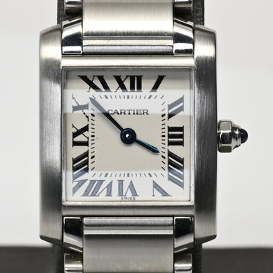 Cartier Tank Française 2384 Stainless Steel Ladies Watch
