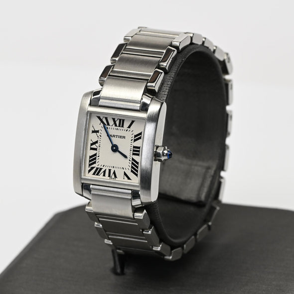 Cartier Tank Française 2384 Stainless Steel Ladies Watch