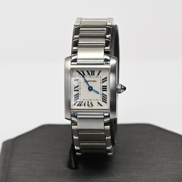 Cartier Tank Française 2384 Stainless Steel Ladies Watch