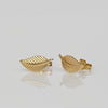 Gold Leaf 14k Stud Earrings