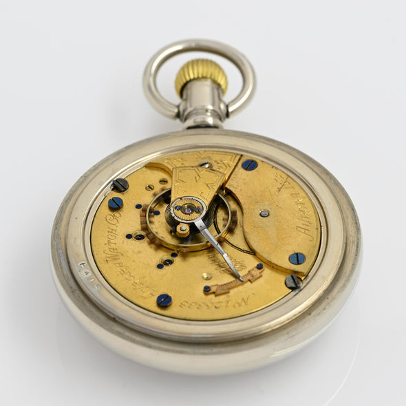 Aurora 18S Silverode Case Pocket Watch