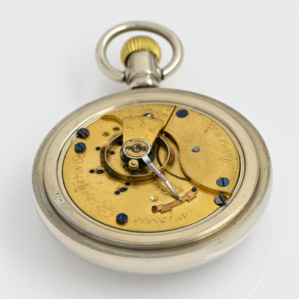 Aurora 18S Silverode Case Pocket Watch