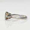 Art Deco 1.68ct Old European Cut Light Brown Diamond Platinum Solitaire Ring