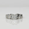 1.83ctw Princess Cut Diamond Platinum Engagement Ring w IGI