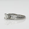 1.83ctw Princess Cut Diamond Platinum Engagement Ring w IGI