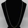18k Yellow Gold 22" Snake Chain Italian Necklace