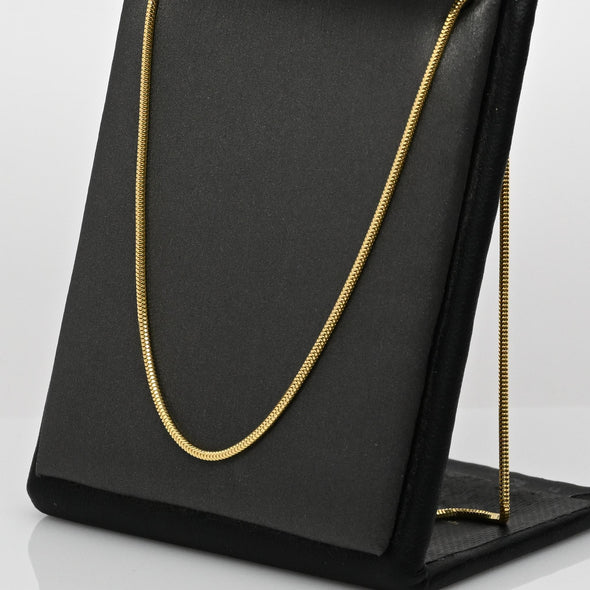 18k Yellow Gold 22" Snake Chain Italian Necklace