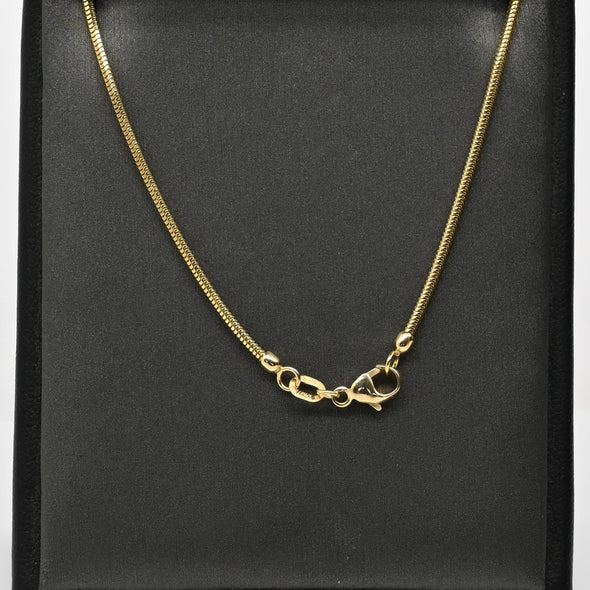 18k Yellow Gold 22" Snake Chain Italian Necklace