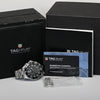TAG Heuer CAN1010 Aquaracer Quartz Chronograph Stainless Black Watch Full Set