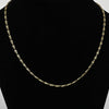Vintage Fancy Elongated Link 18k Yellow Gold Necklace