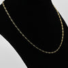 Vintage Fancy Elongated Link 18k Yellow Gold Necklace