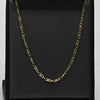 Vintage Fancy Elongated Link 18k Yellow Gold Necklace