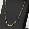 Vintage Fancy Elongated Link 18k Yellow Gold Necklace