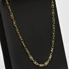 Vintage Fancy Elongated Link 18k Yellow Gold Necklace