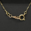 Vintage Fancy Elongated Link 18k Yellow Gold Necklace