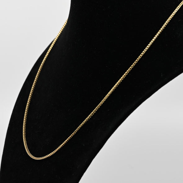 Franco Link 19" 14k Yellow Gold Chain Necklace