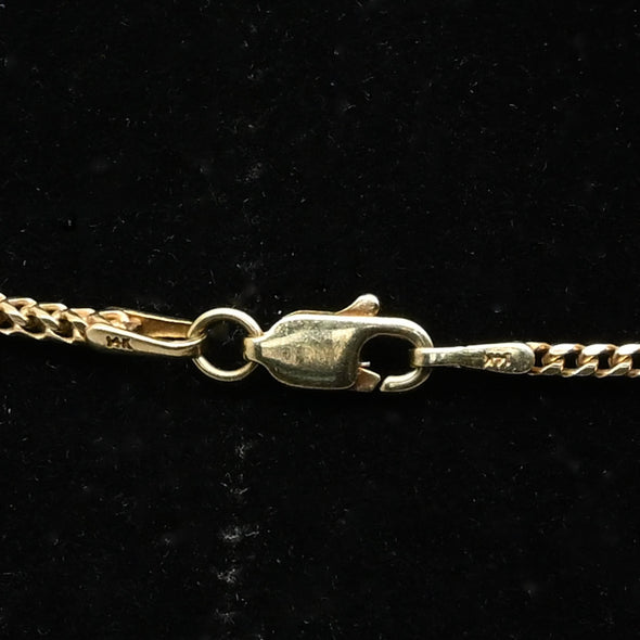 Franco Link 19" 14k Yellow Gold Chain Necklace