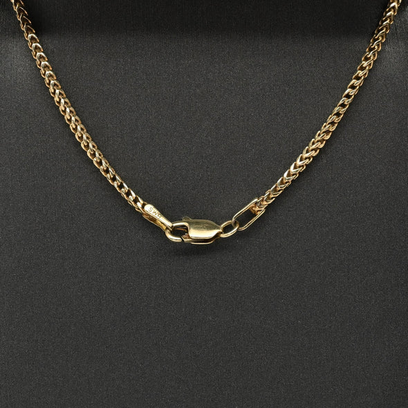 Franco Link 19" 14k Yellow Gold Chain Necklace