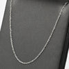 Rope Link 18" 14k White Gold Chain Necklace