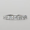 New 1.10ctw Round Diamond 7 Stone EF VS Lab Grown 14k White Gold Ring w IGI