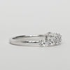 New 1.10ctw Round Diamond 7 Stone EF VS Lab Grown 14k White Gold Ring w IGI