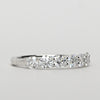 New 1.10ctw Round Diamond 7 Stone EF VS Lab Grown 14k White Gold Ring w IGI
